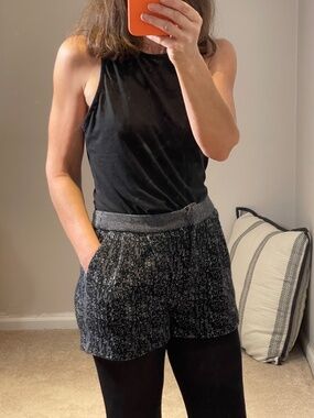 Ba&sh short knit black tweed Phoebe size 0